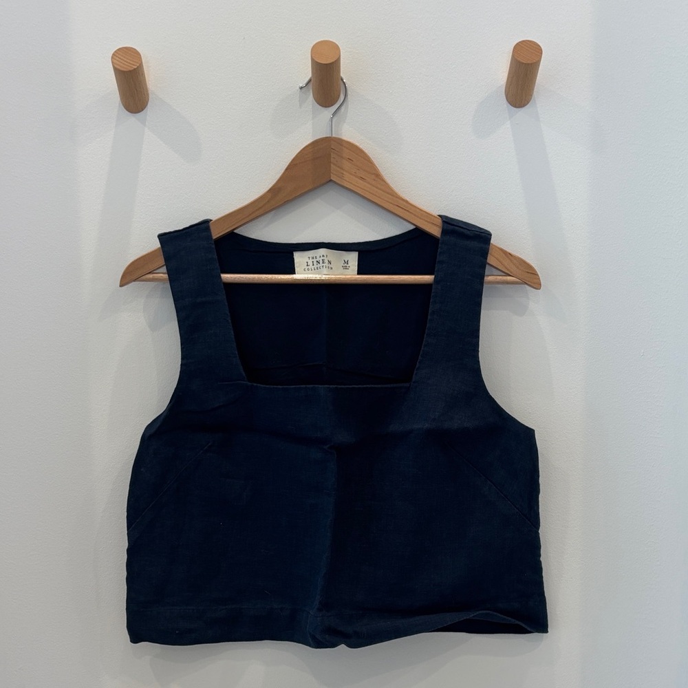 Abercrombie & Fitch Square Neck Linen Tank